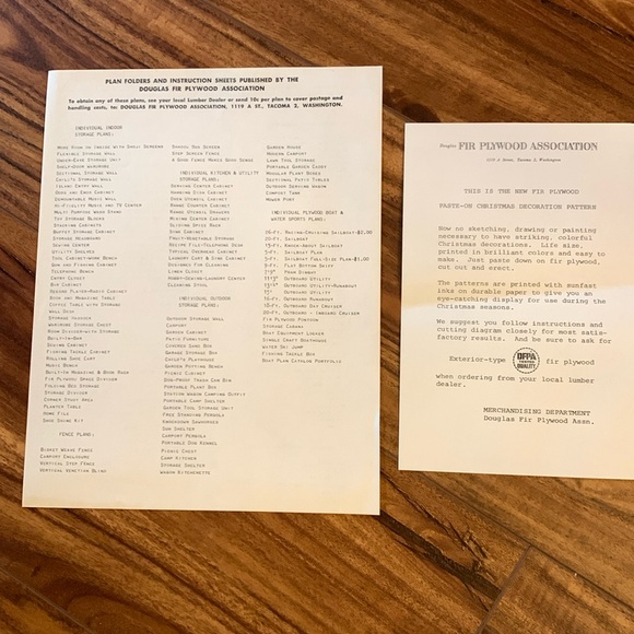 Vintage 1957 Douglas Fir Plywood association CHRISTMAS SLEIGH AND NOEL SINGERS - Picture 9 of 12